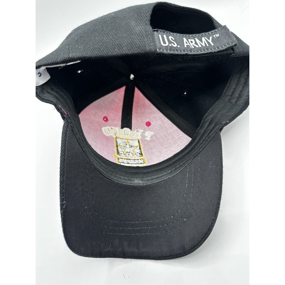 U.S. Warriors Proud U.S. Army Mom Baseball Cap Hat Pink Black Official Licensed - Picture 6 of 13